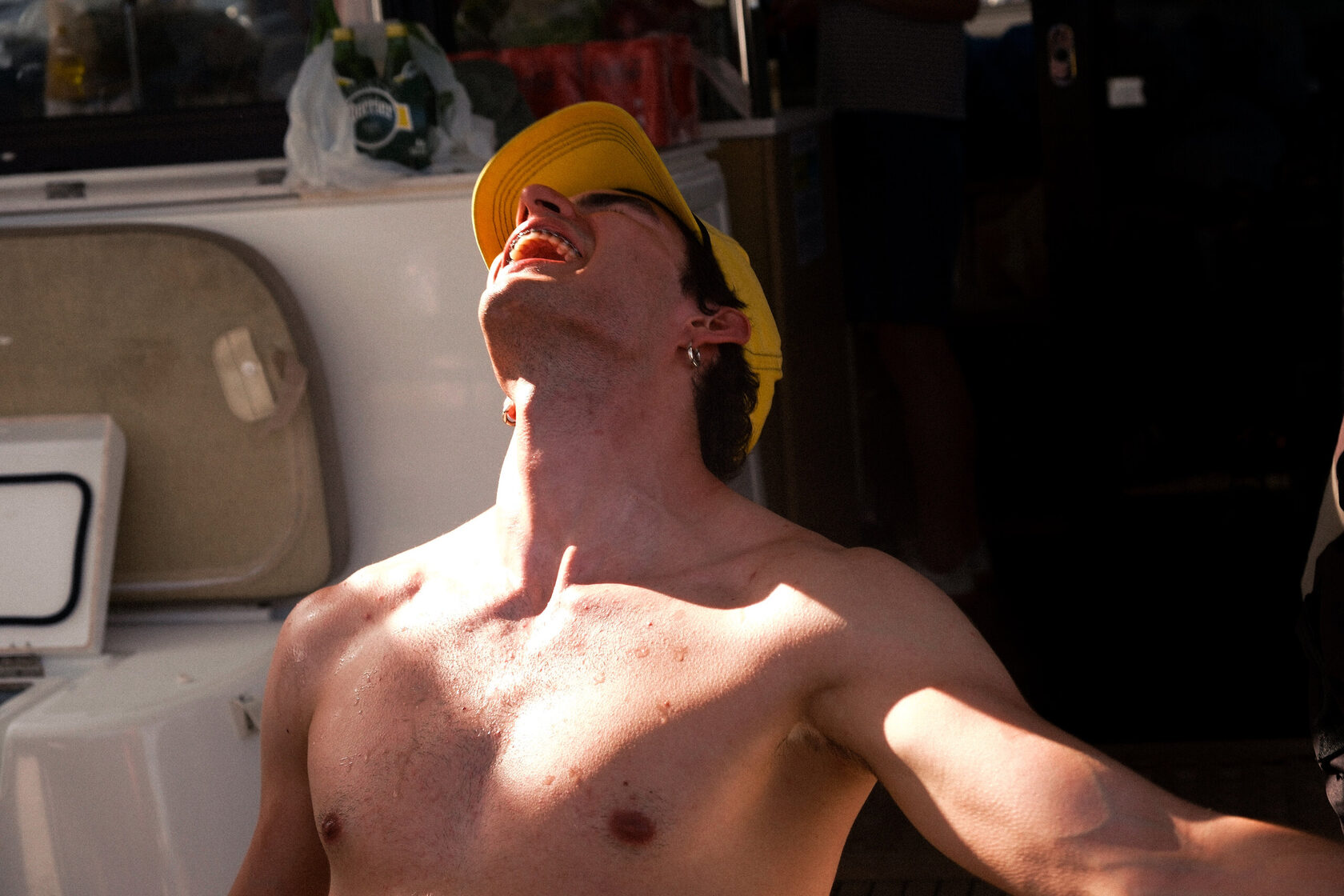 Борис на палубе