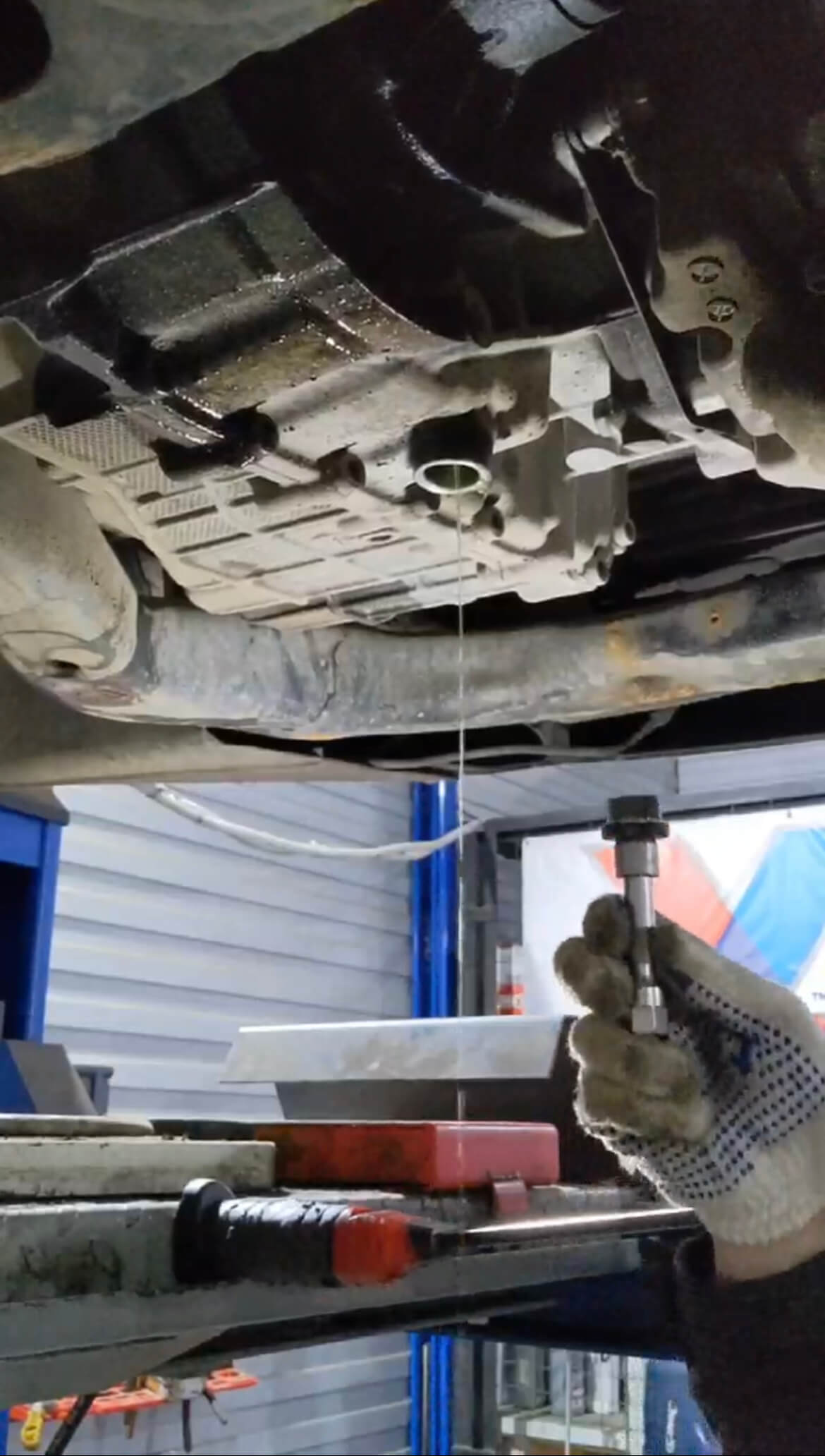 Корректировка уровня масла DSG