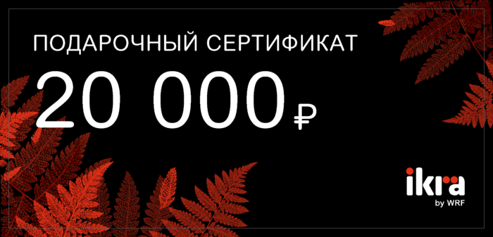 Подарочный сертификат на 20 000 руб.