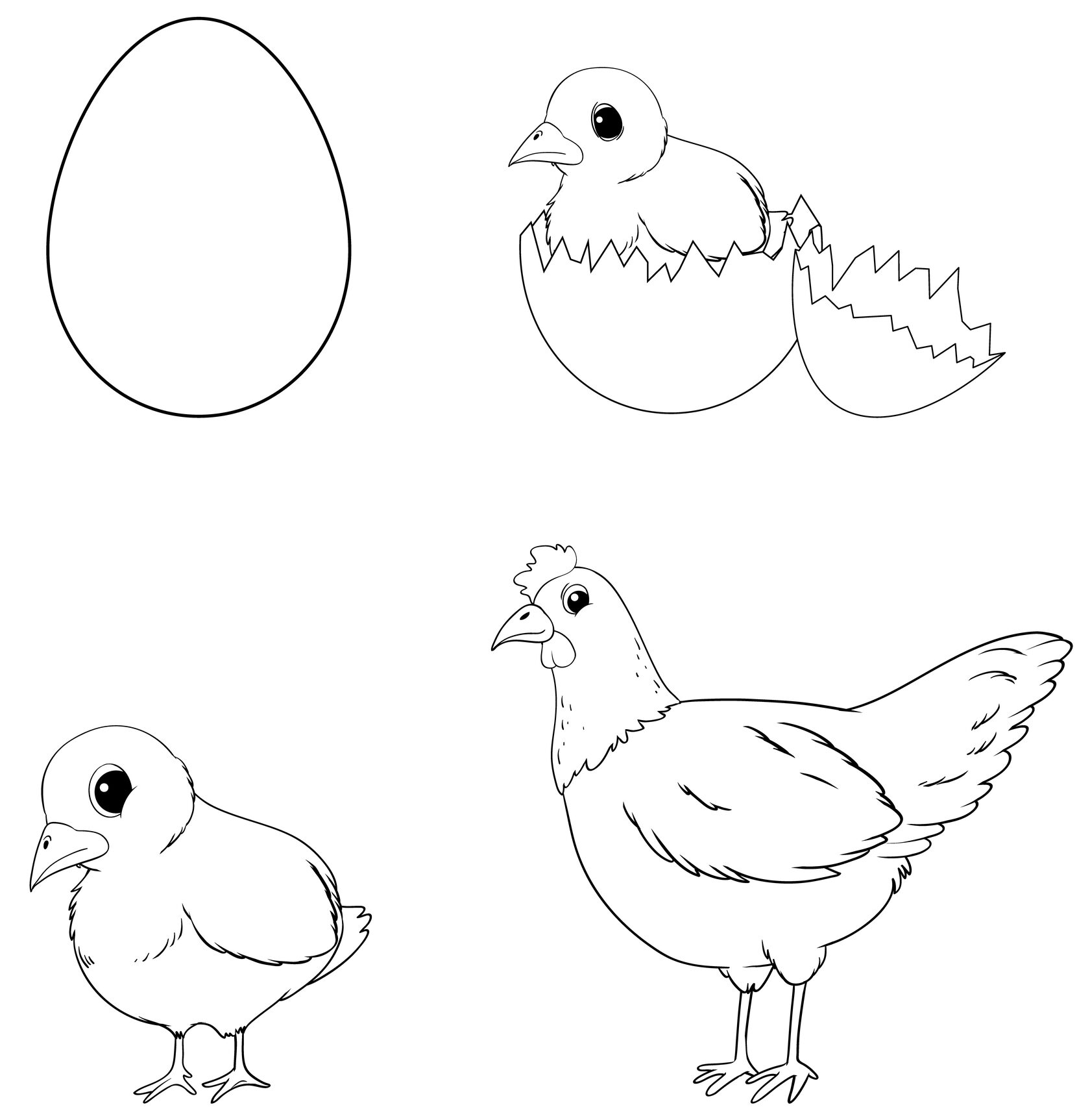 Как нарисовать птицу