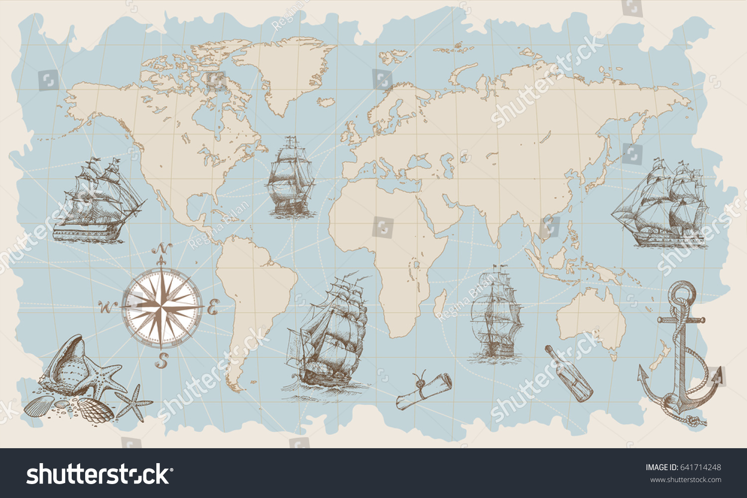 Карта морского путешествия для детей