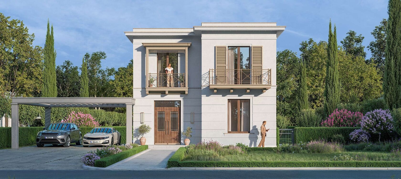 Вилла Cedar в проекте Набережная Тбилиси (Tbilisi Waterfront) — визуализация проекта.