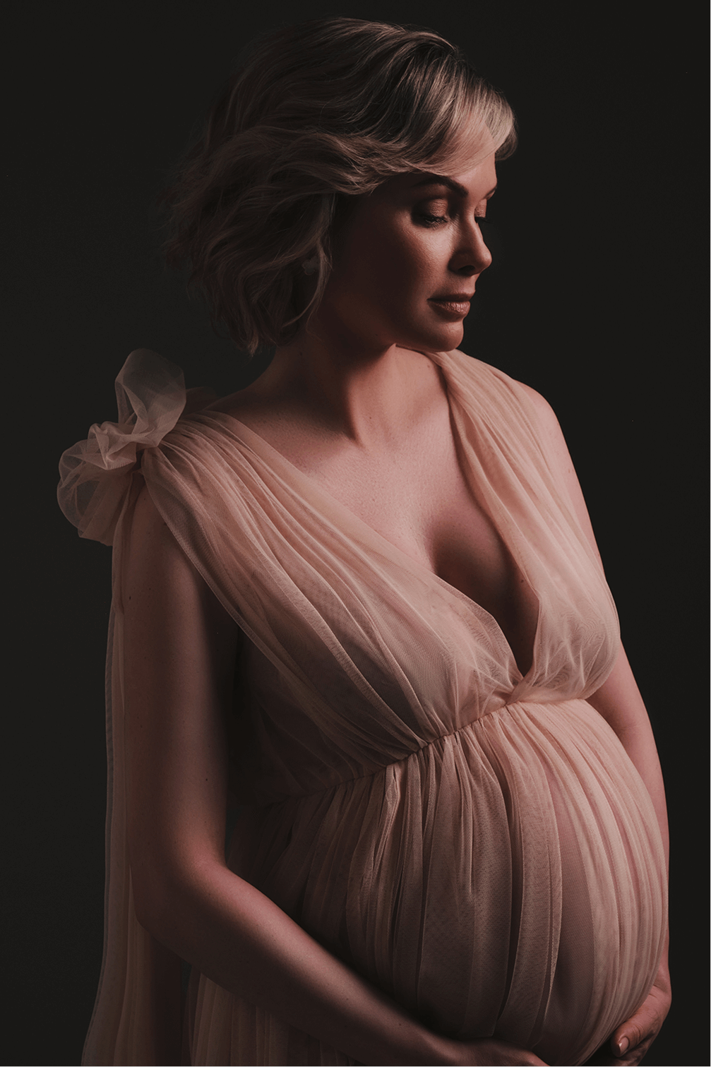 фотосессия беременной в студии