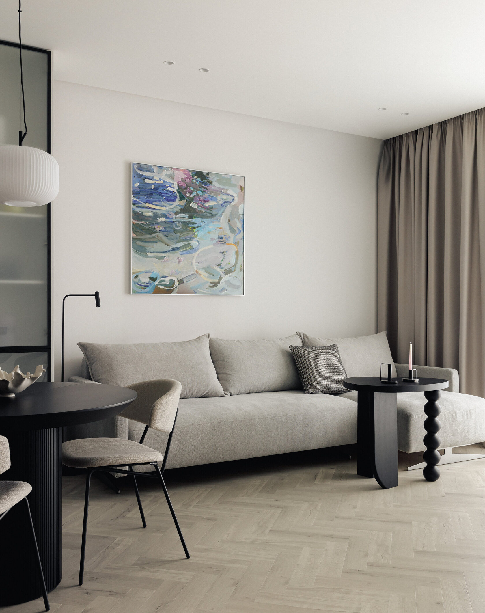 черный кухонный гарнитур