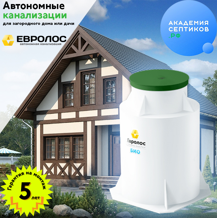 Купить септик для частного дома Евролос в Москве | Академия Септиков