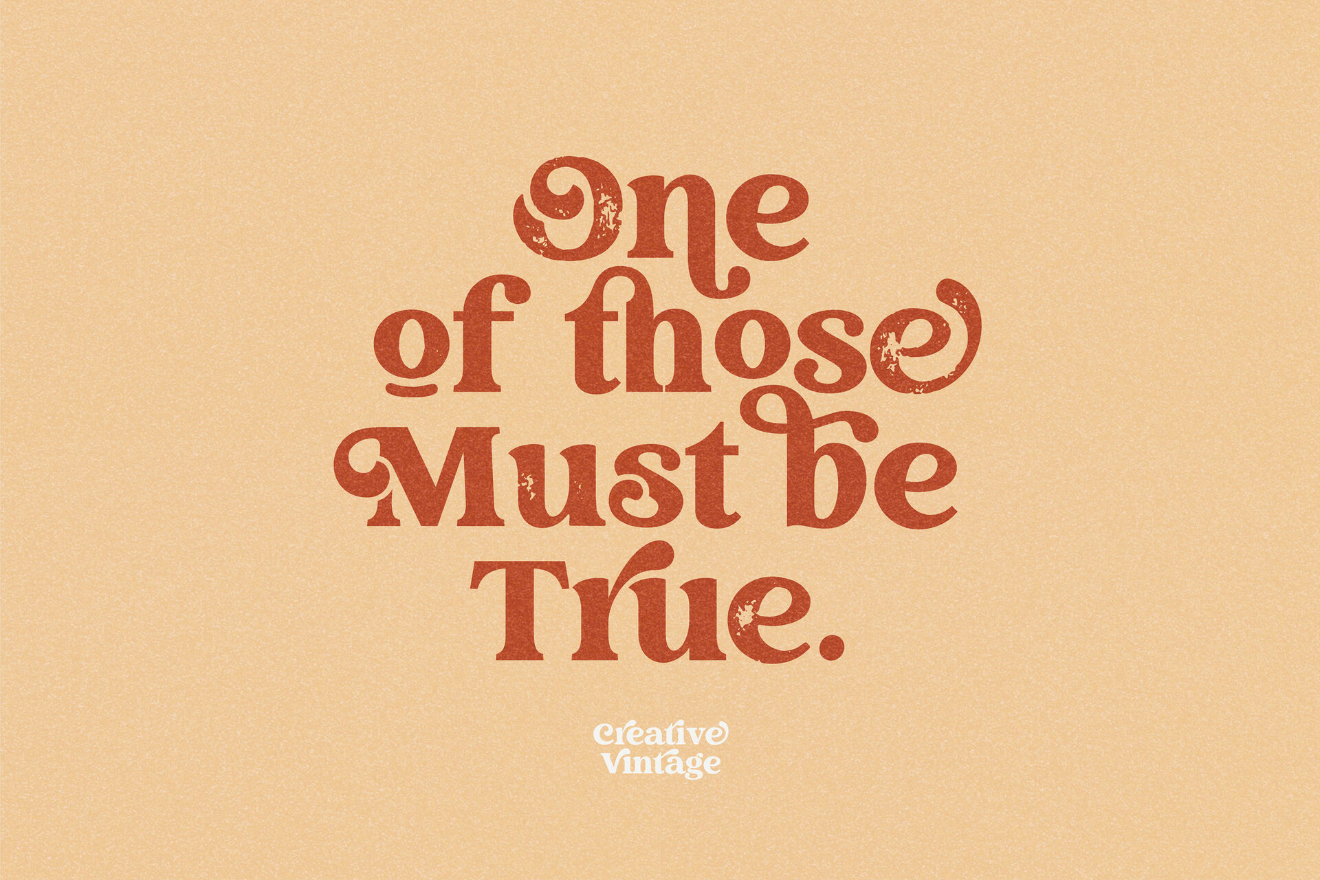 Creative Vintage Font Serif Fonts Blessed Print