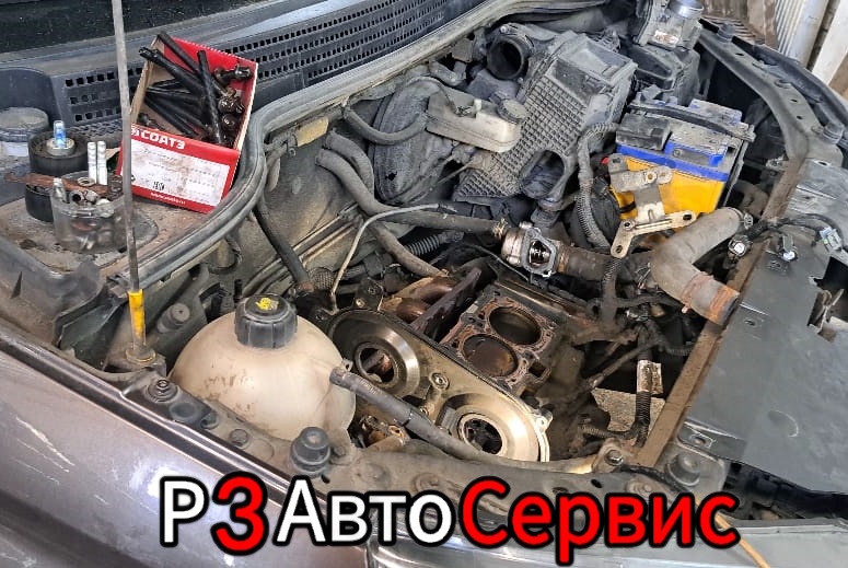 LADA (ВАЗ) Vesta, I, 2017 г.в. Ремонт головки блока цилиндров. Р3 Автосервис. 📍 Колпино, Рабочий пер. 3