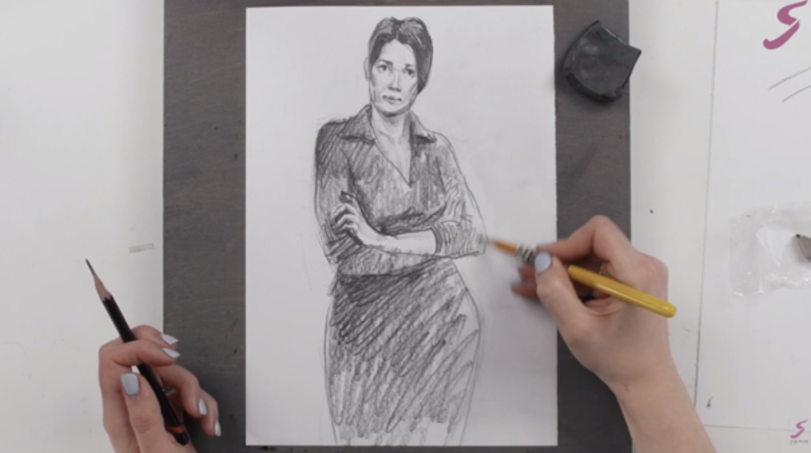 Уроки рисования человека карандашом для начинающих | Как научиться рисовать человека  карандашом вместе | Художник Онлайн