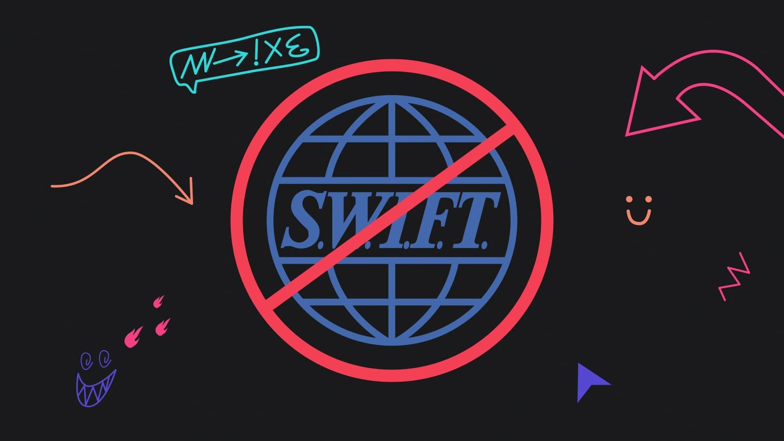 От системы SWIFT отсоединили такие банки РФ как Россия, Промсвязьбанк, ВТБ и другие.