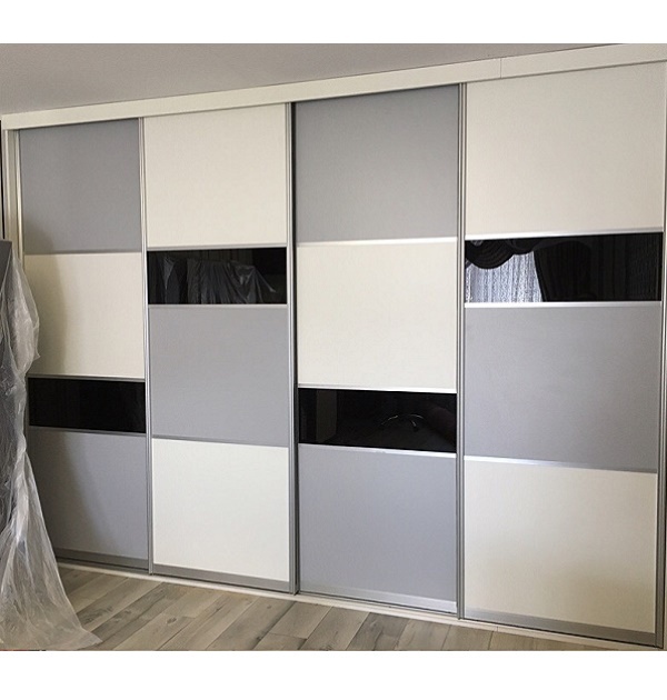 серый белый комбинированный шкаф