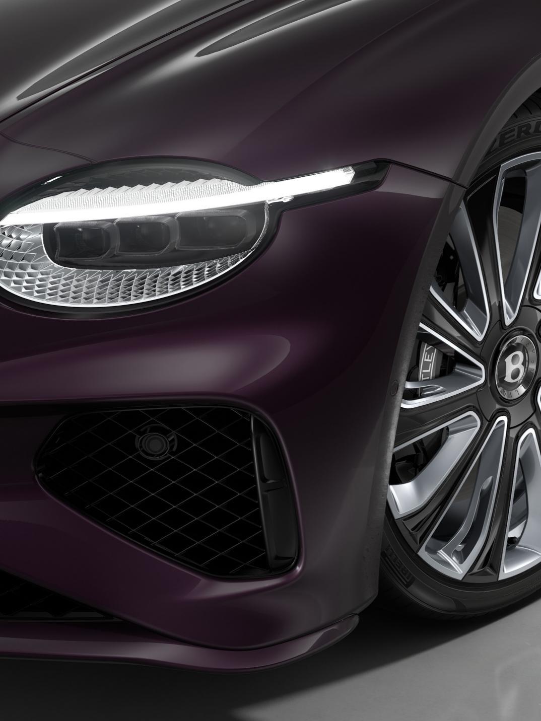 Фары Continental GT Mulliner Damson, диск Mulliner 22 дюйма
