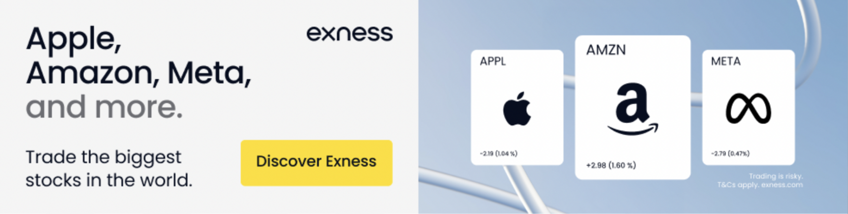 exness stock trading banner