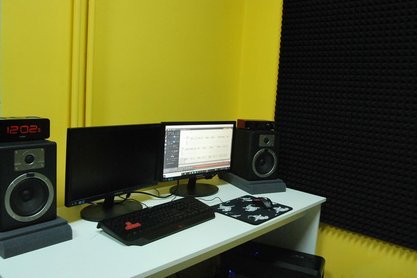 Рабочее помещение для записи музыки