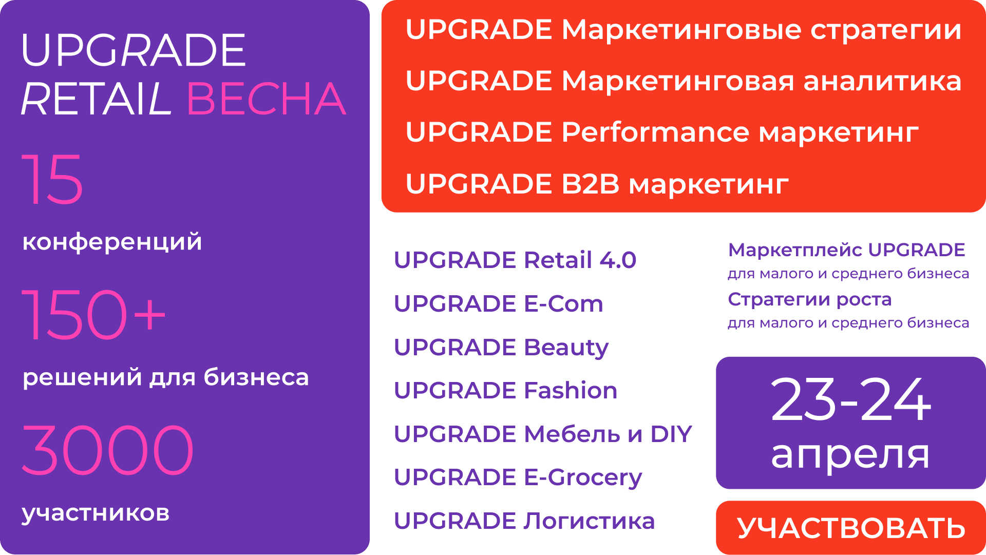 Деловая программа Upgrade Retail Весна