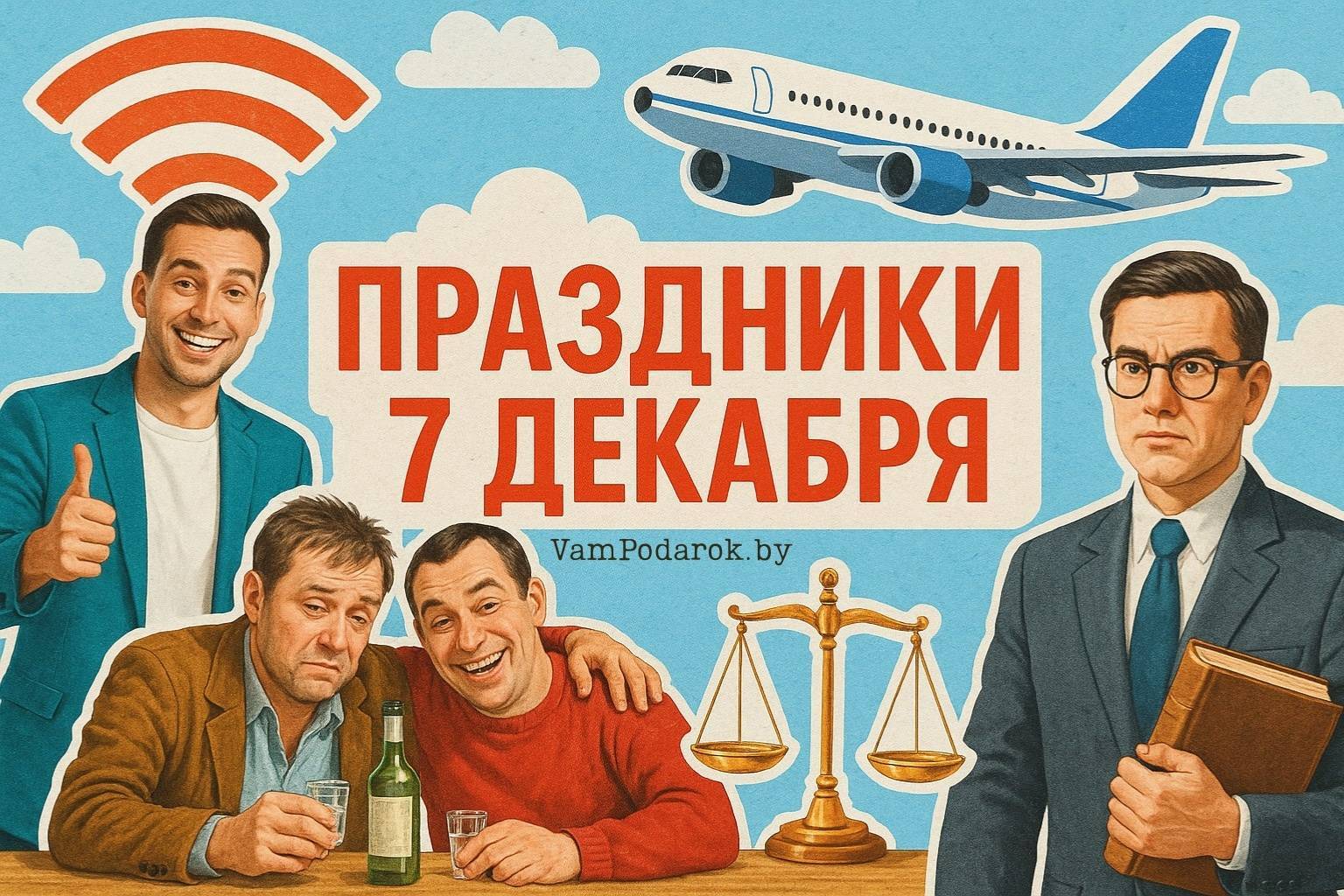 Праздники 7 декабря 2025 года – открытки и картинки