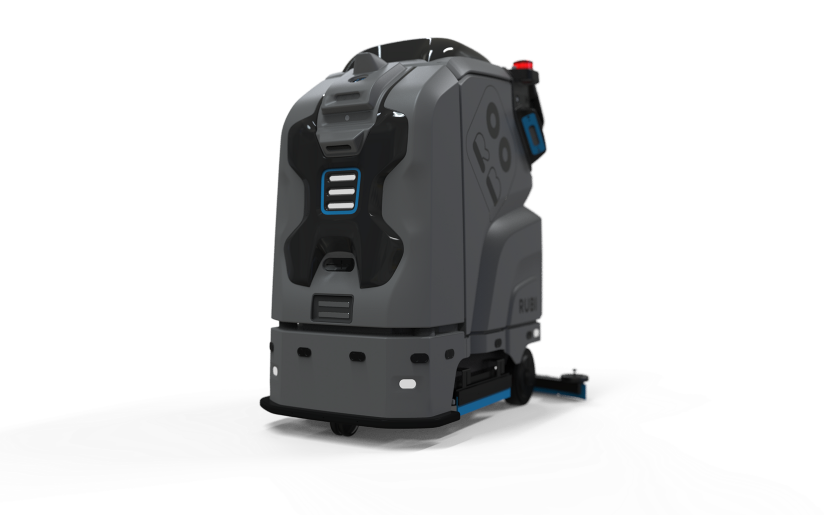 Робот-уборщик РУБИ-С нового поколения, автономный, безопасность с батареей LiFePO4, для крупных объектов.