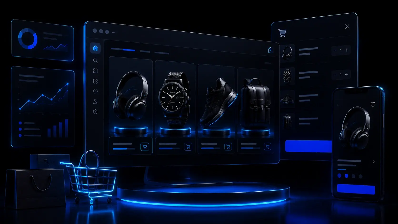 Современный интернет-магазин с premium ecommerce дизайном