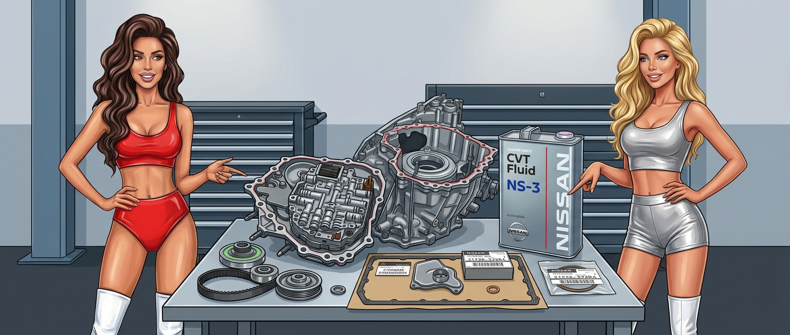 Замена масла в вариаторе Jatco JF016E в СПб