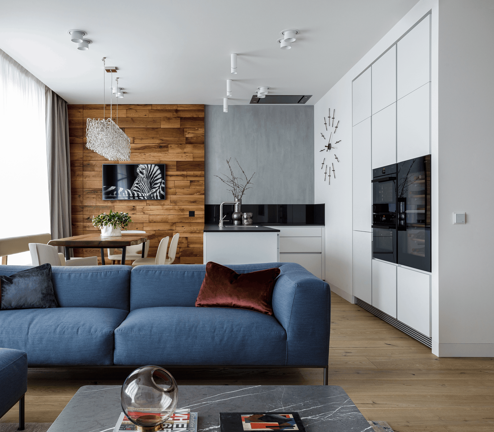 современные кухни гостиные фото