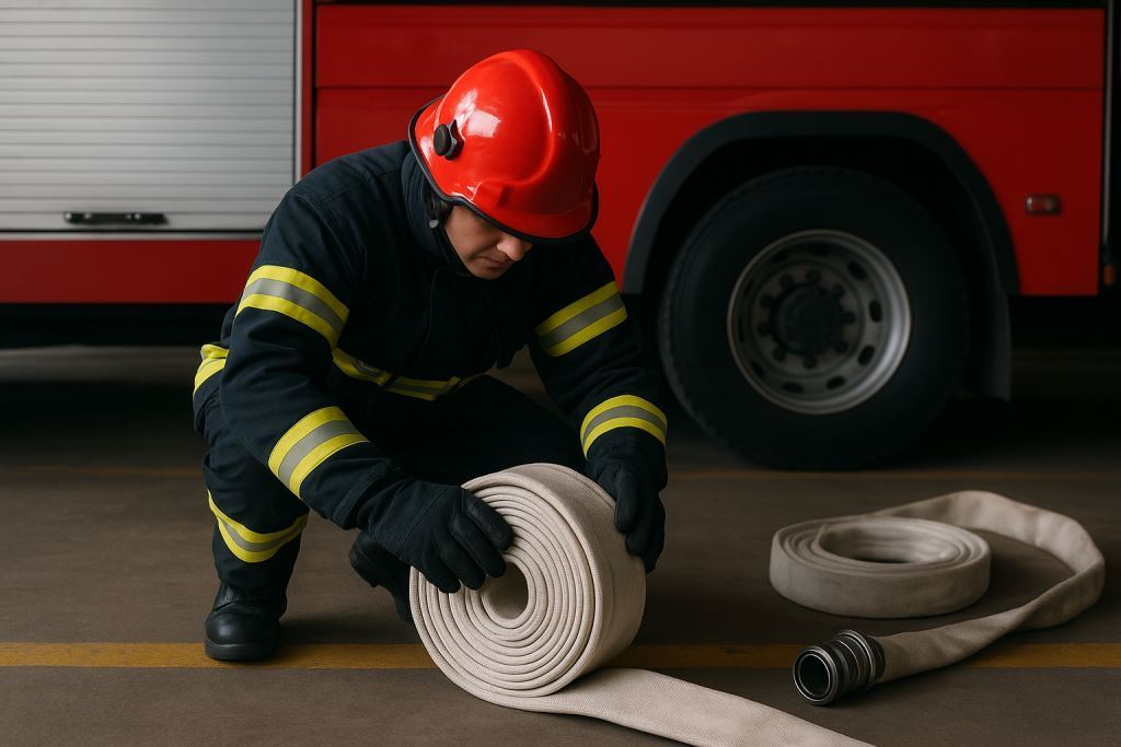 Перекатка пожарных рукавов