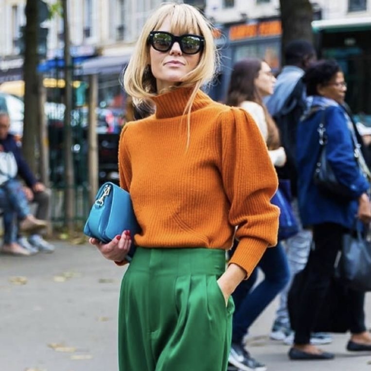 оранжевый цвет в одежде