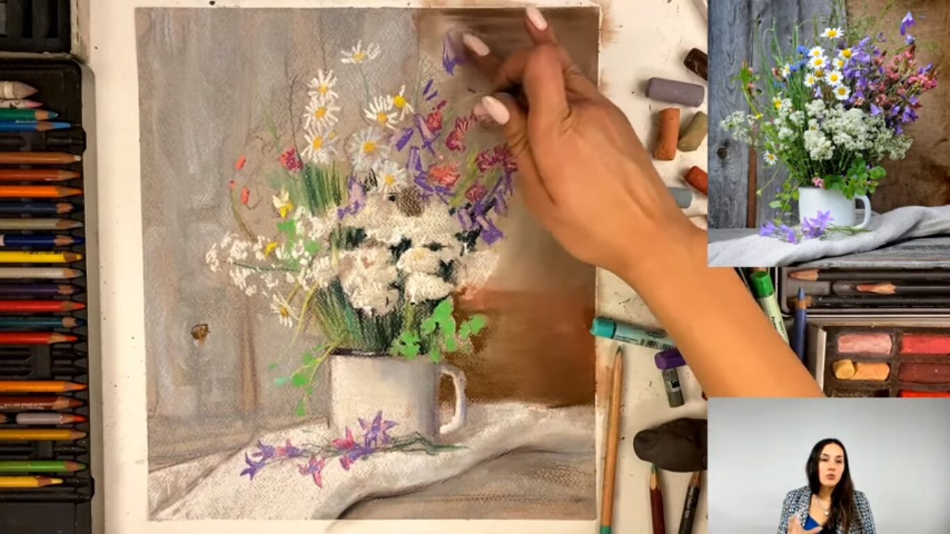 Как нарисовать полевые цветы
