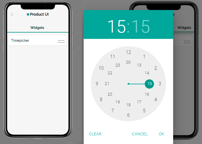 Timepicker widget