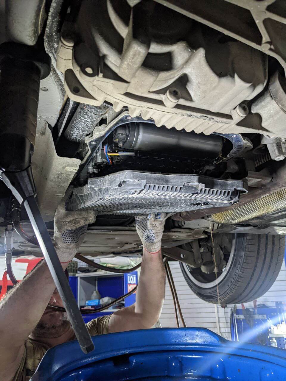 Снятие поддона АКПП BMW 7 G11