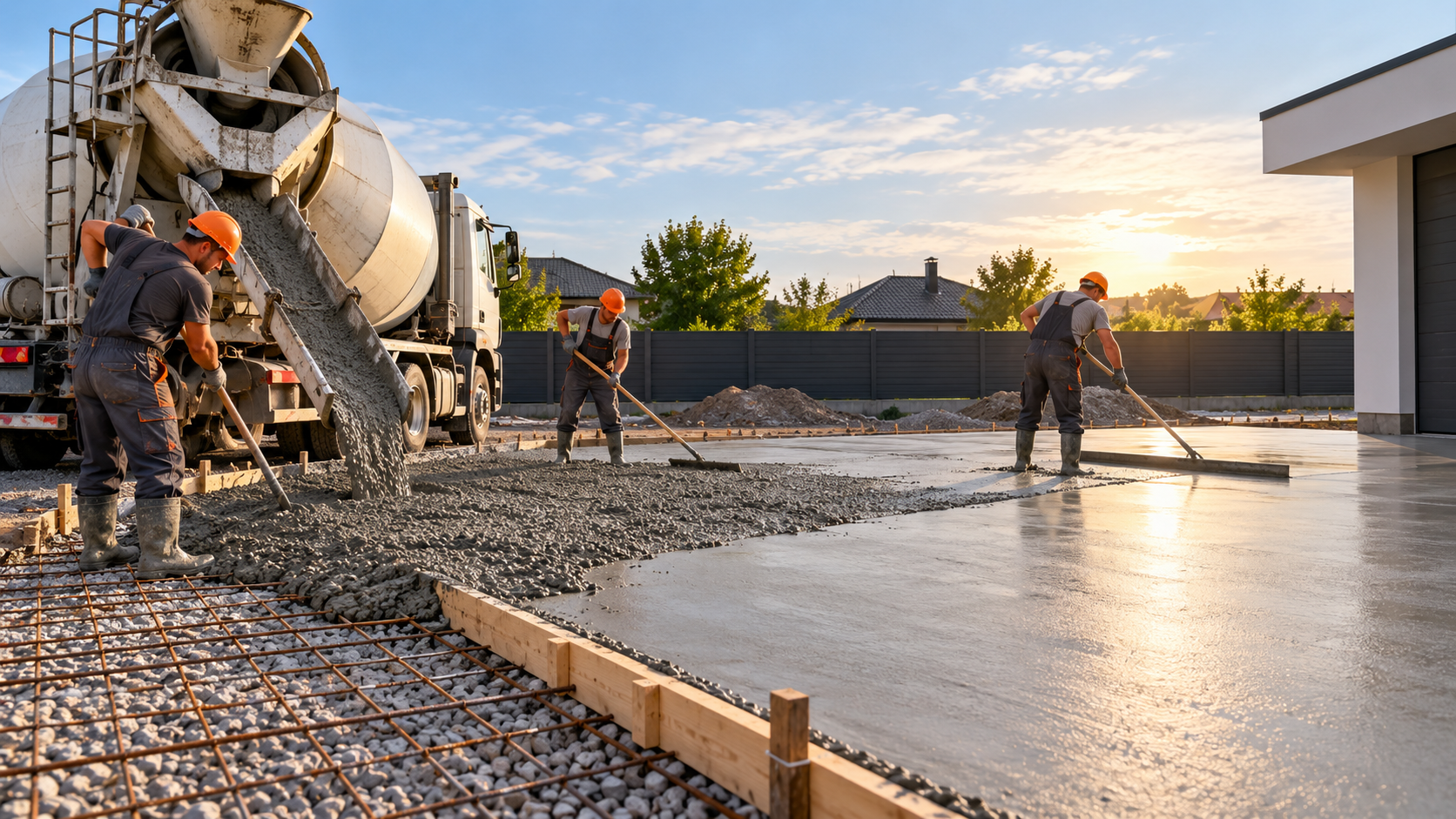 Стоимость бетонирования площадки