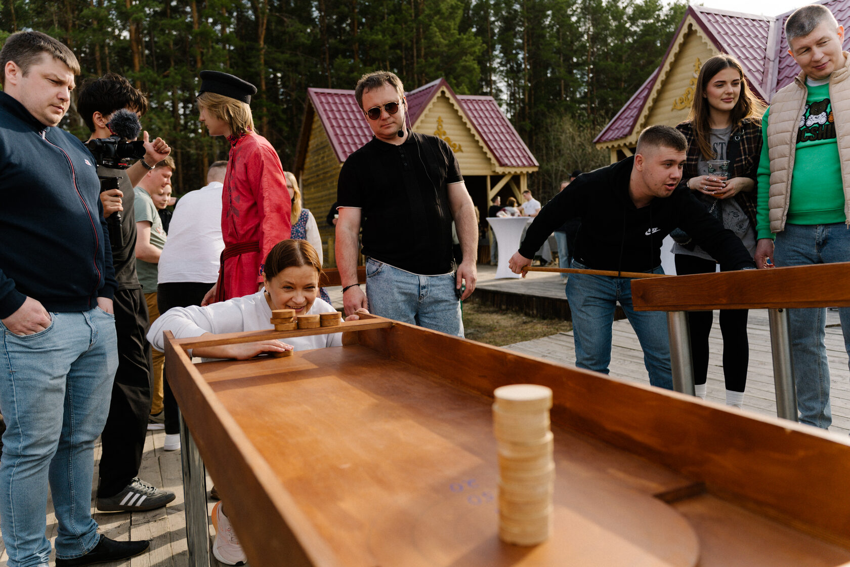 командные испытания на улице