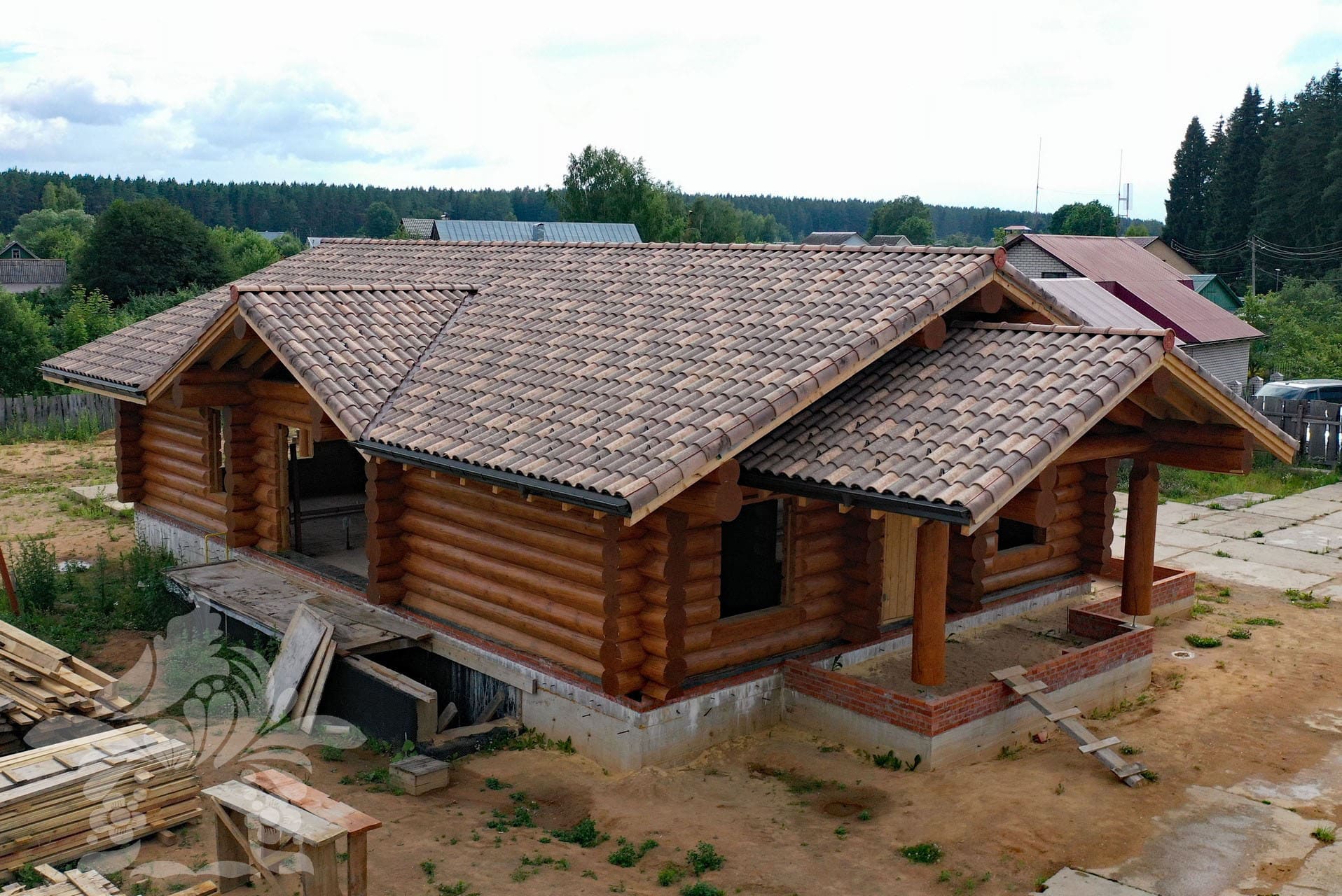 Дома и бани из бревна под ключ Кедр | Ипотека