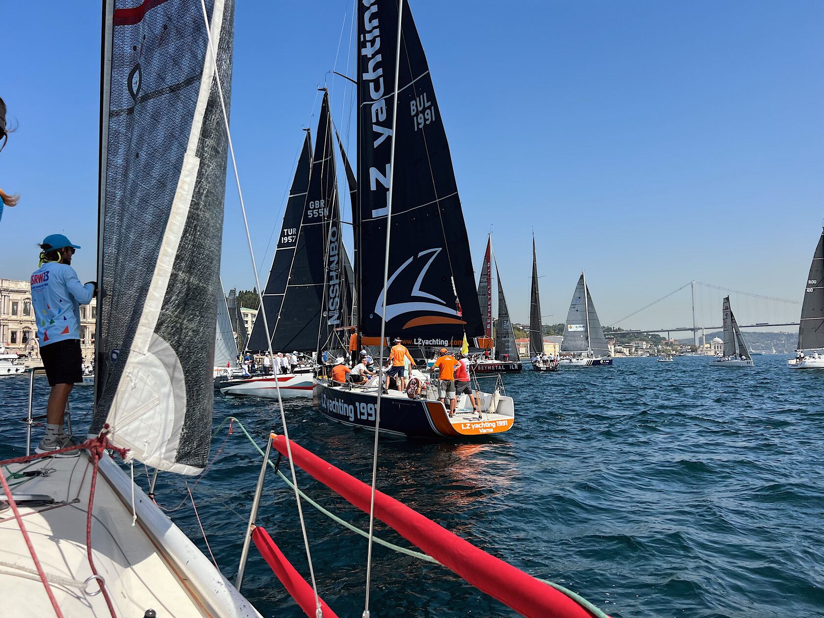 Босфор 2023. Фордак и бейдевинд. Морская прогулка Босфор. Bosphor of Race Sailing Regatta. Фордак.