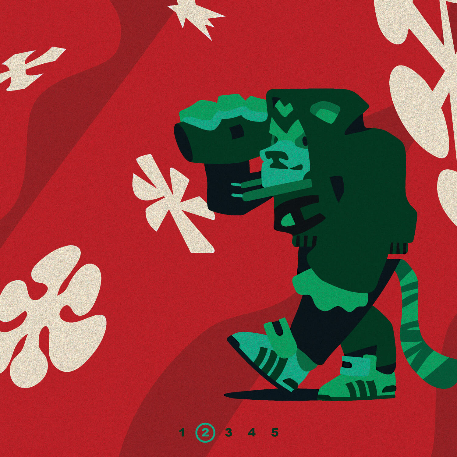 Иллюстрации с тиграми в уличной одежде для Street Beat. Автор Алексей Бархан.