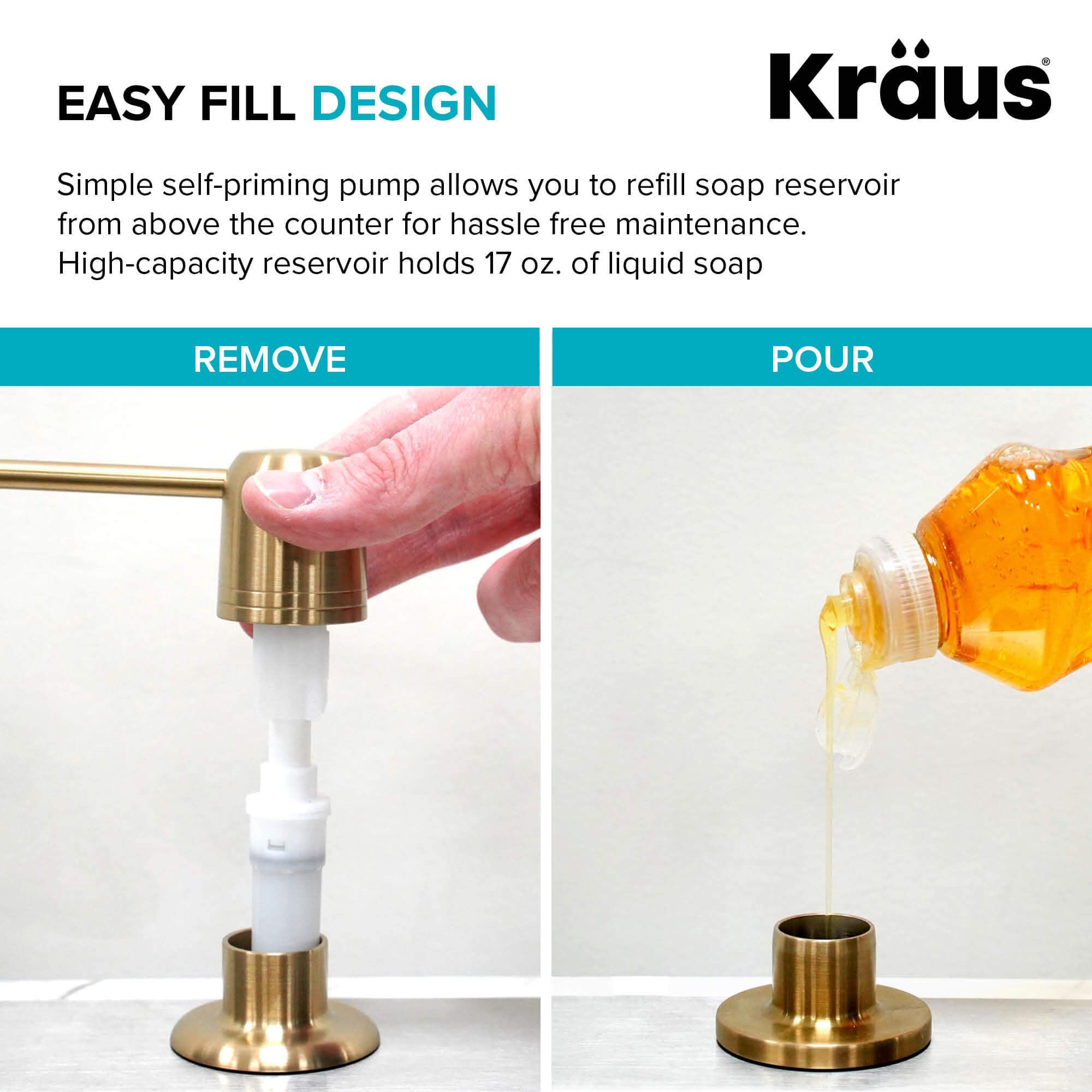 Дозатор жидкого моющего средства Kraus KSD-32BG - изображение 8