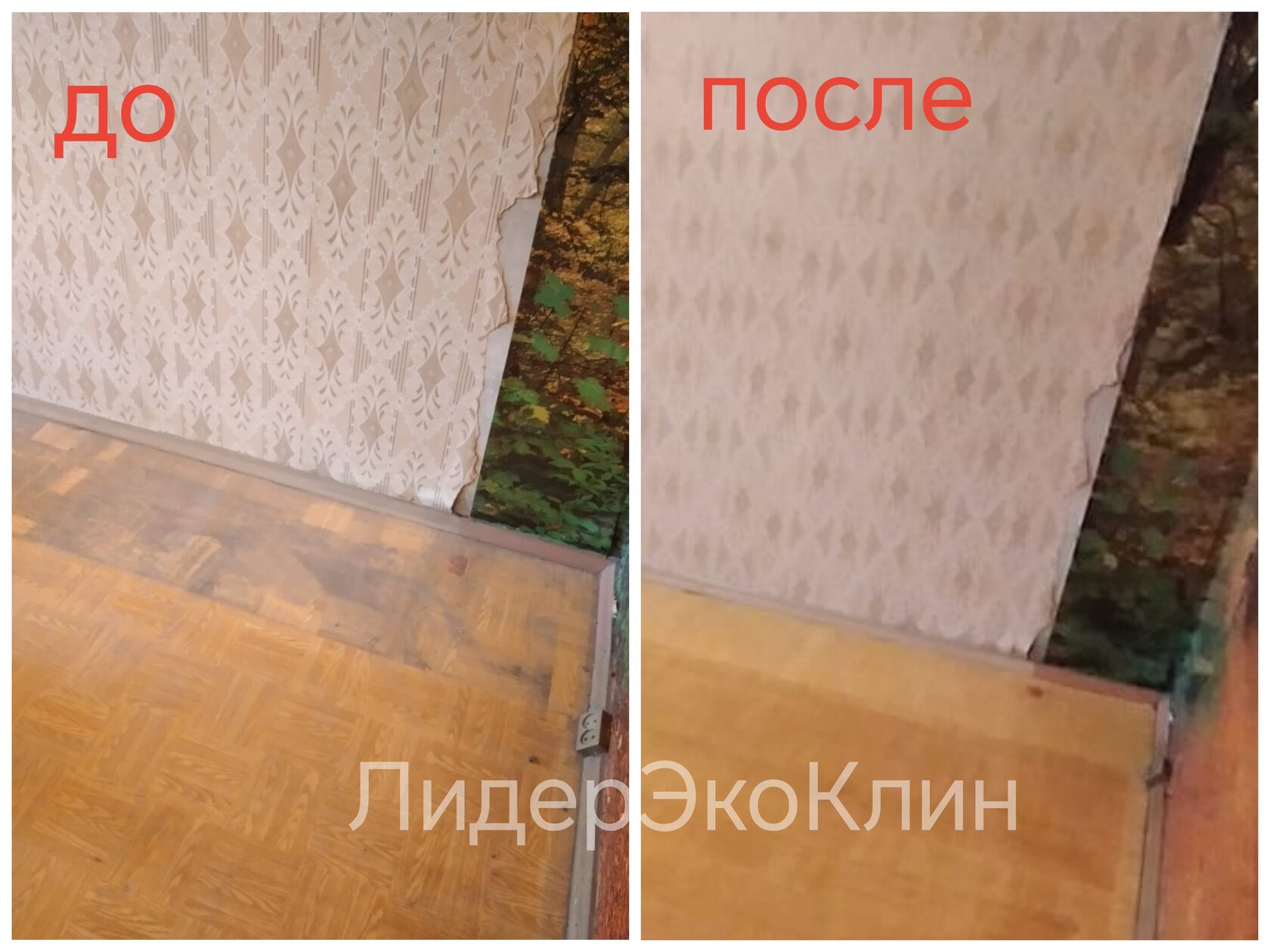 Гостиная после генеральной уборки квартиры