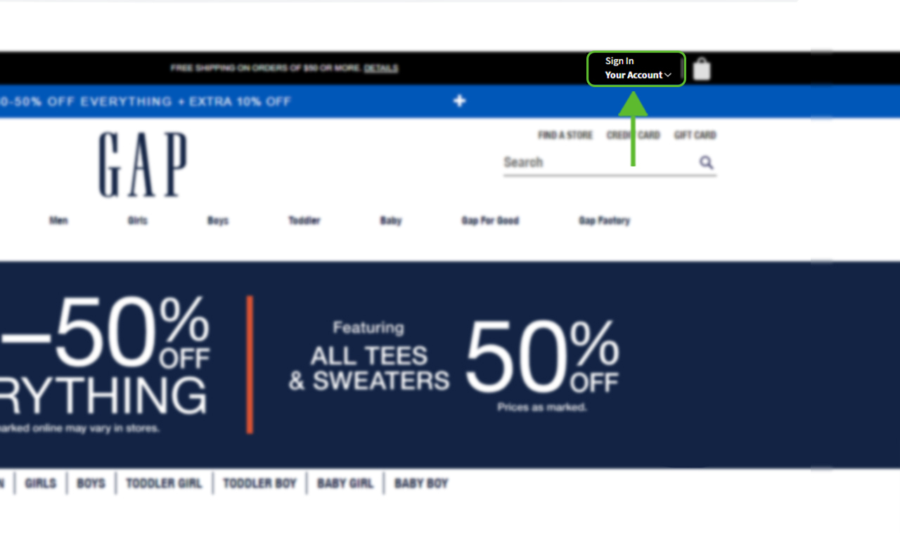 Gap card extra online 10 off code