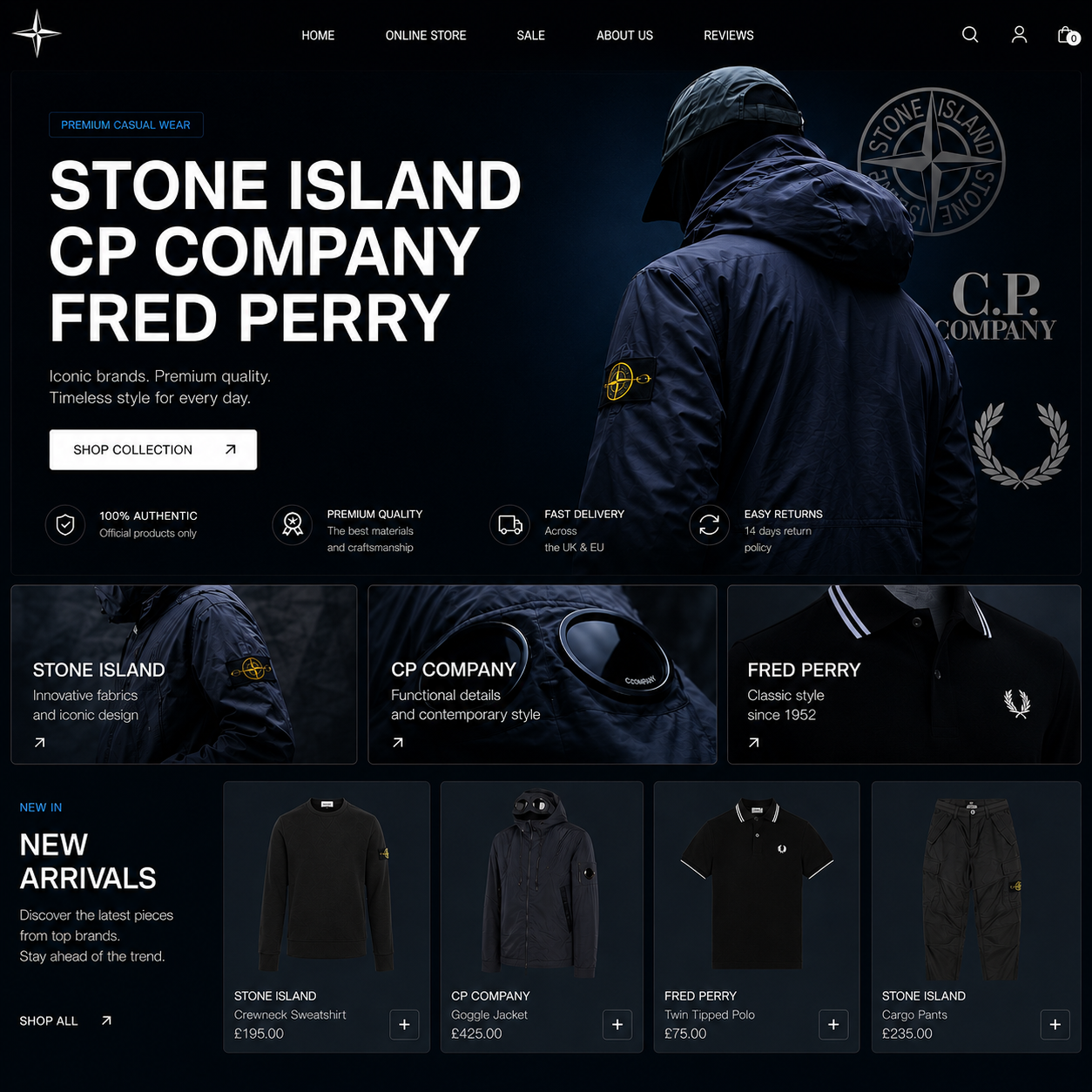 Online Store — каталог премиум одежды