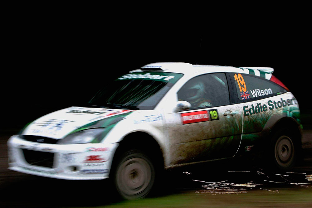 Мэтью Уилсон и Скотт Мартин, Ford Focus WRC '02 (1 ES), ралли Великобритания 2005/Фото: Clive Mason / Getty Images