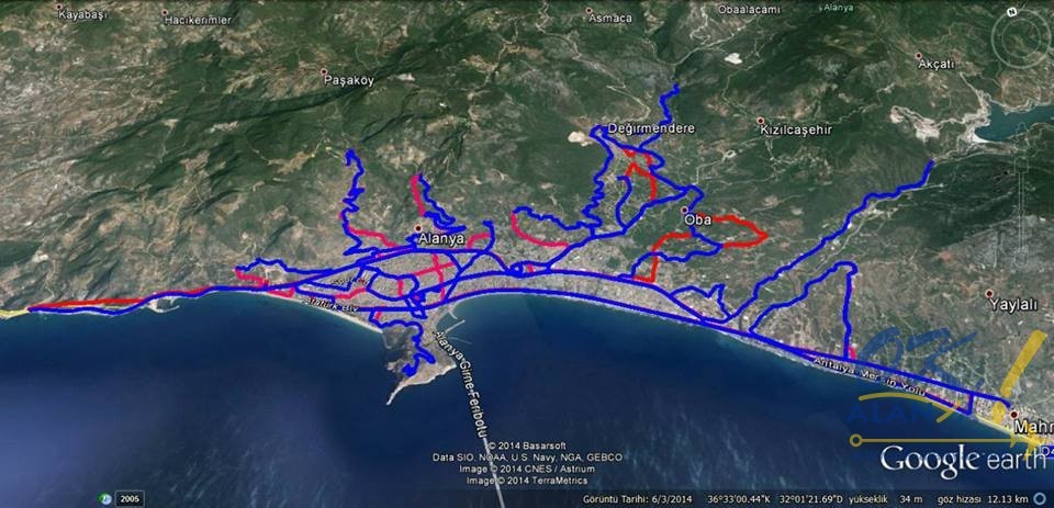 Транспортная карта аланья турция