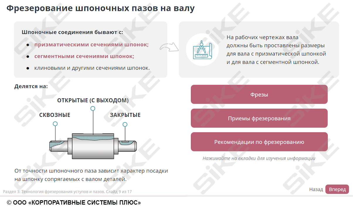 Фрезерование простых деталей на горизонтальных и вертикальных фрезерных  станках