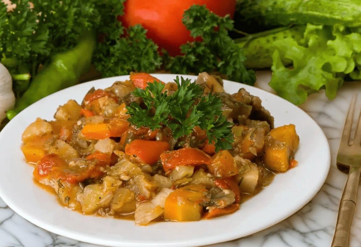 Овощное рагу с кабачками