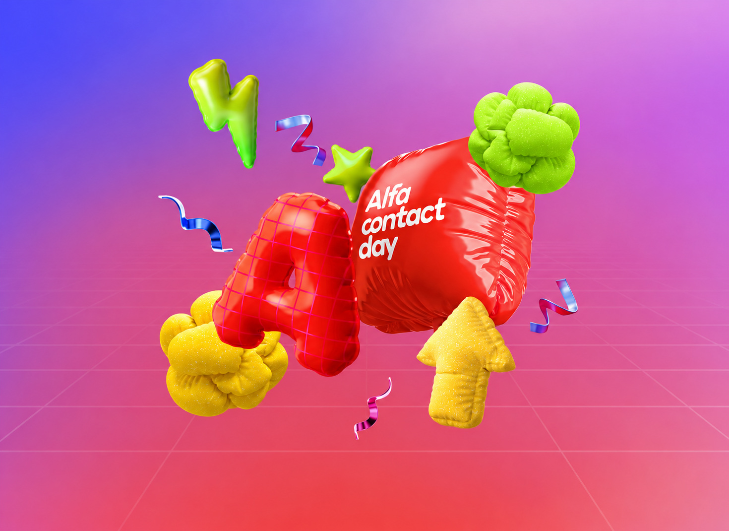 Alfa Contact Day — визуал рекламной кампании
