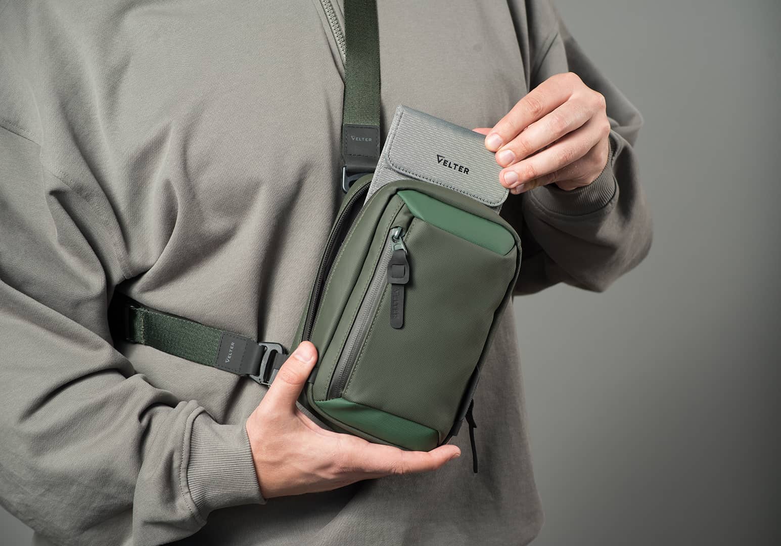 Сумка-слинг с функцией блокирования сигналов