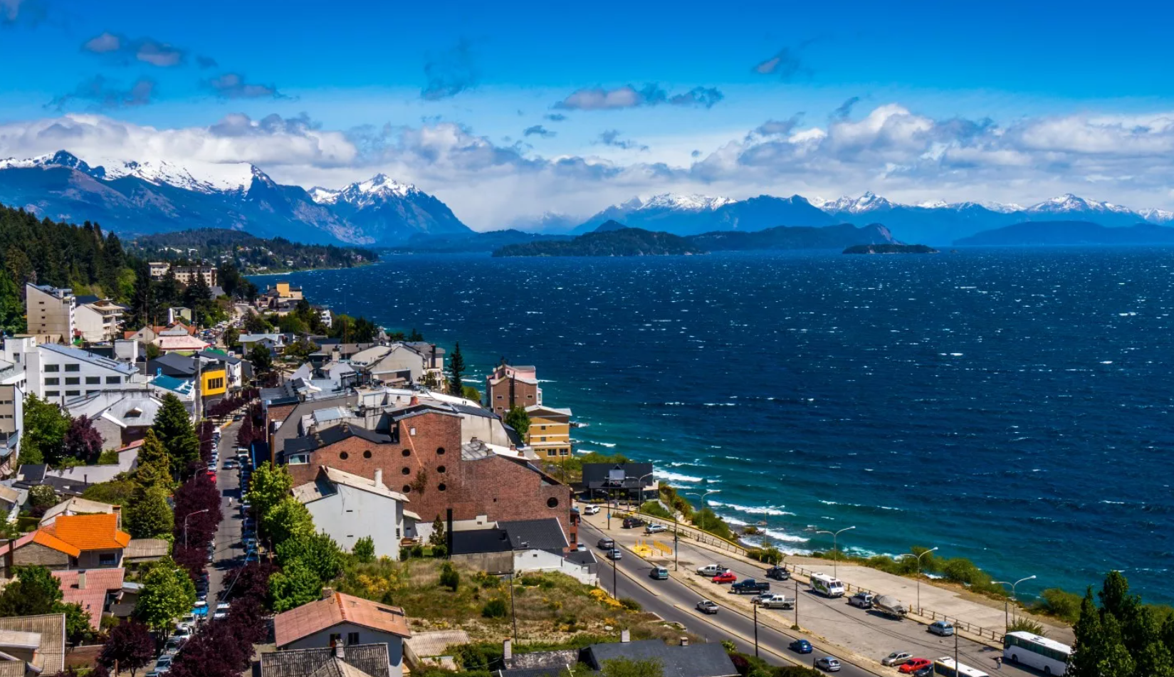 Барилоче. Сан-Карлос-де-Барилоче. Сан-Карлос-де-Барилоче San Carlos de Bariloche. Город Барилоче в Аргентине. Барилоче/Патагония, Аргентина.