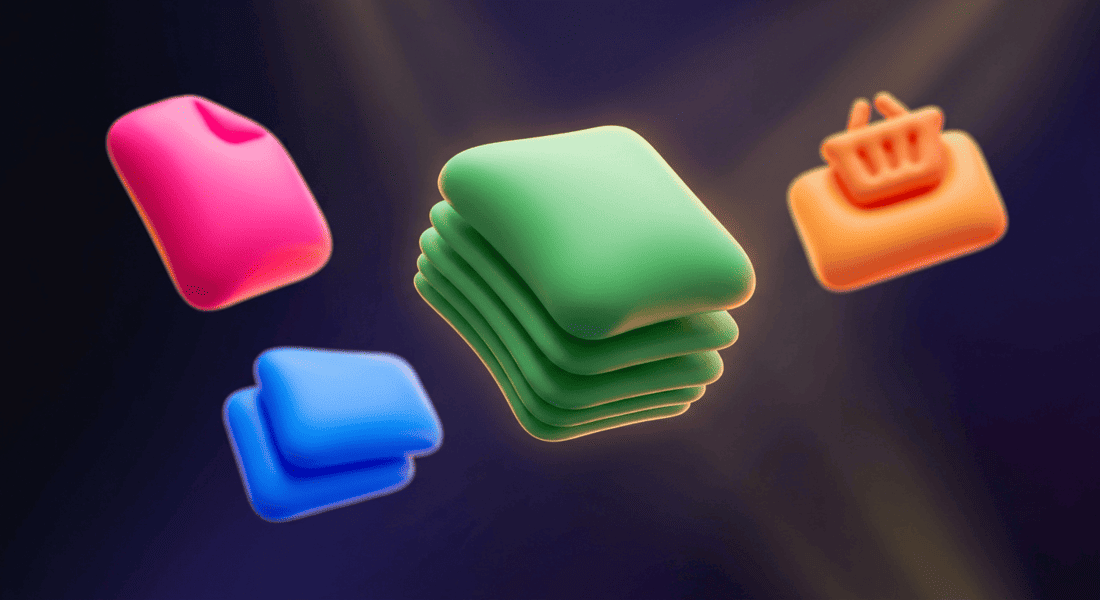 Иллюстрация рабочей области Zero Block: чистый холст с координатной сеткой, на котором свободно расположены геометрические