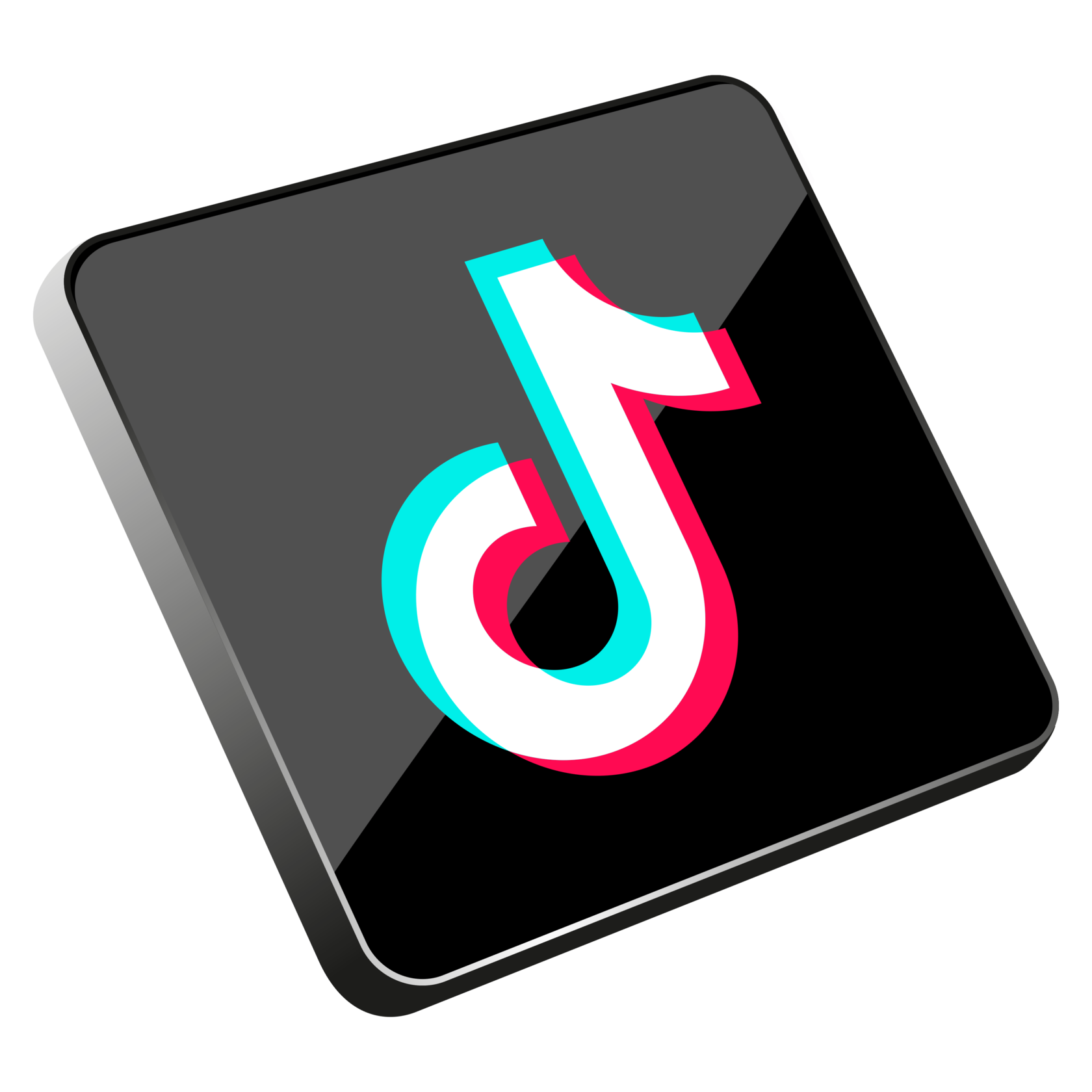 Бесплатный tiktok. Значок тик ток. Прозрачный значок тик тока. Тик ток лого 3д. Иконка тик ток на прозрачном фоне.