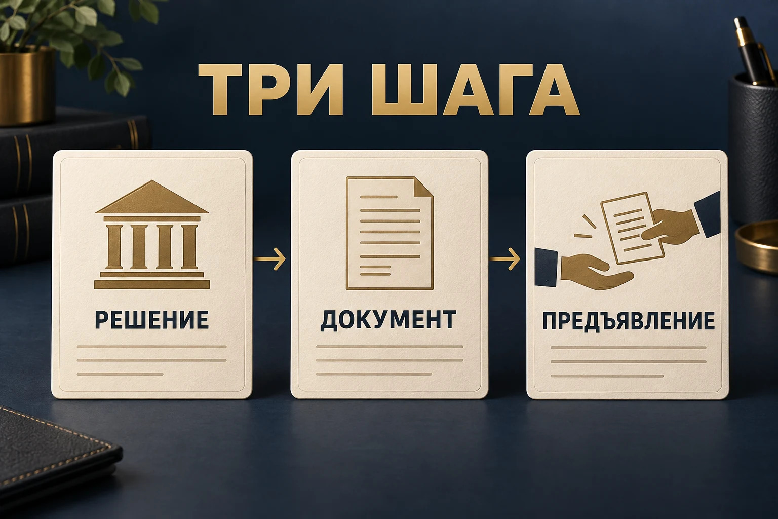 Схема: решение суда, исполнительный документ и предъявление к исполнению