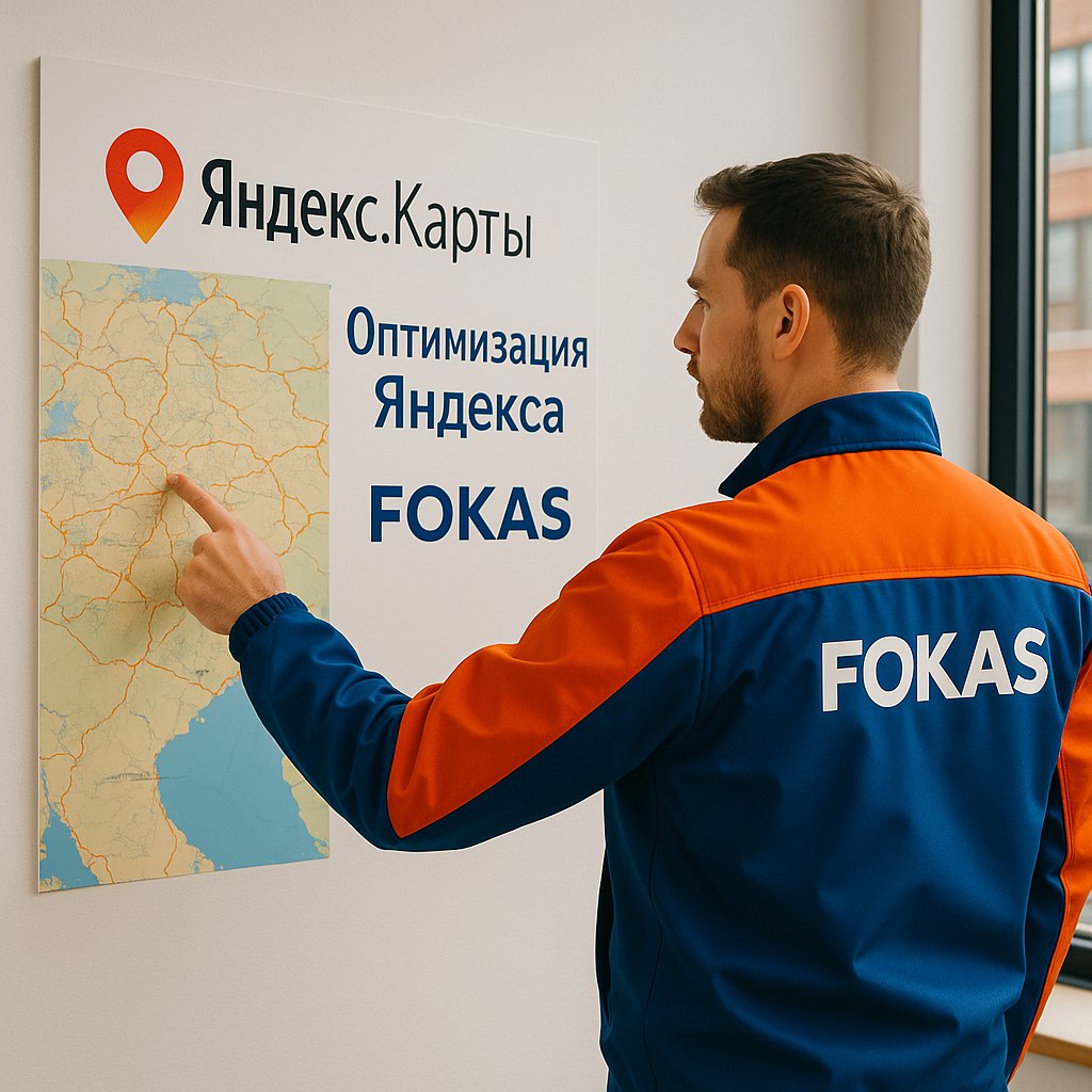 Специалист FOKAS демонстрирует карту