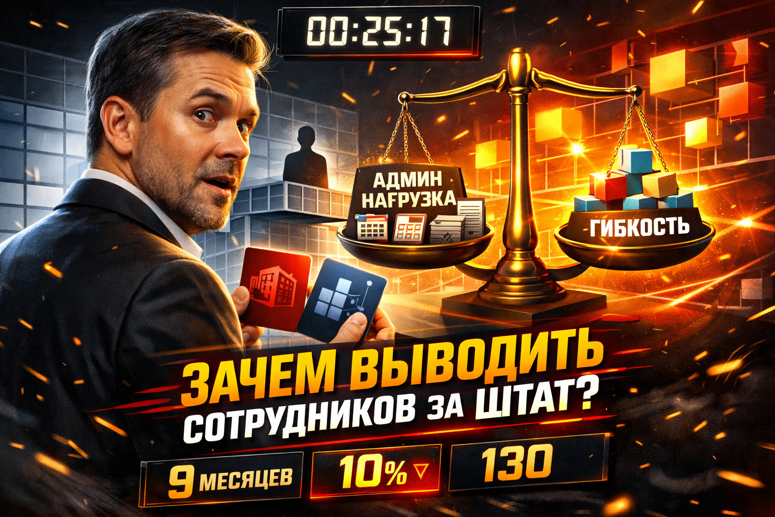 Вывод сотрудников за штат