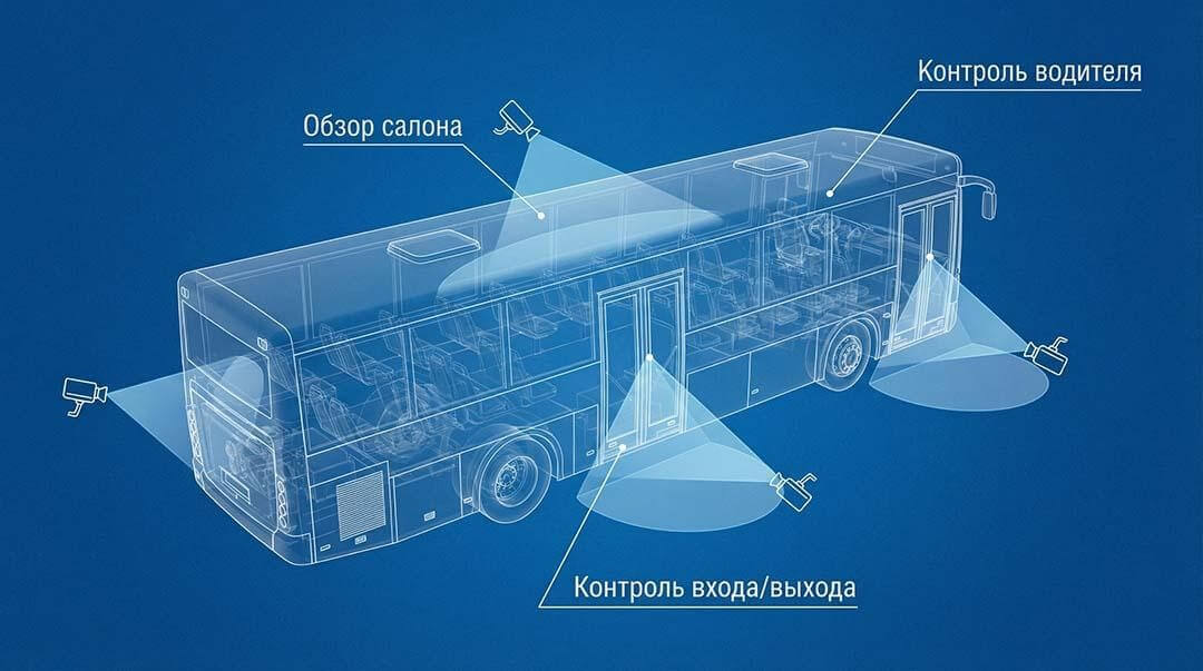 Видеоконтроль на пассажирском транспорте